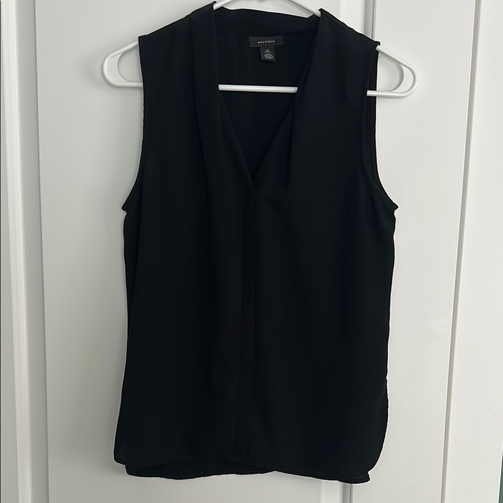 Black Sleeveless Dress Top